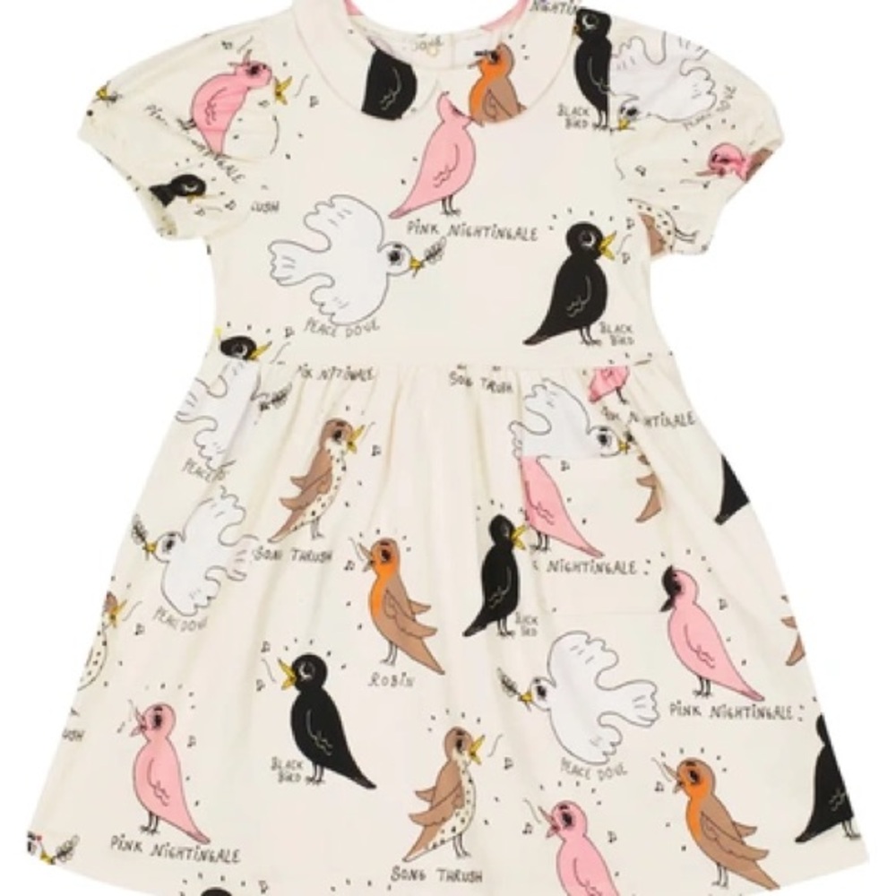 Mini Rodini Birdswatching Puff Dress
